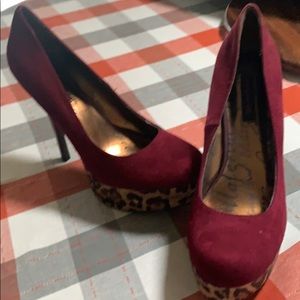 Cheetah and Maroon heels
